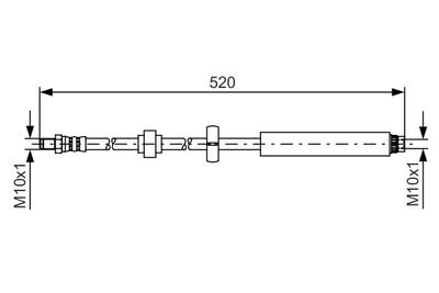 1987481436 BOSCH Тормозной шланг