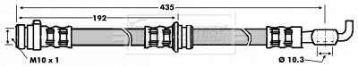 BBH6038 BORG & BECK Тормозной шланг