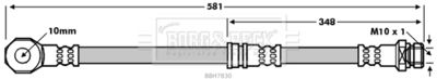 BBH7830 BORG & BECK Тормозной шланг