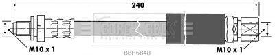 BBH6848 BORG & BECK Тормозной шланг