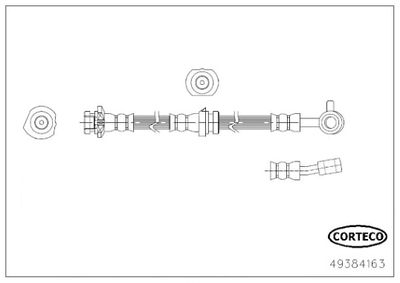 49384163 CORTECO Тормозной шланг