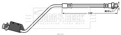 BBH7632 BORG & BECK Тормозной шланг
