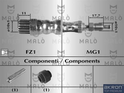 8534 AKRON-MALÒ Тормозной шланг