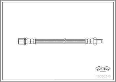 19030345 CORTECO Тормозной шланг