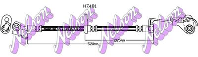 H7481 KAWE Тормозной шланг