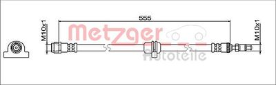 4112082 METZGER Тормозной шланг