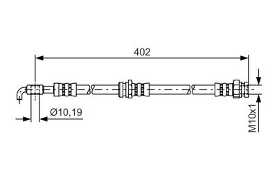 1987481445 BOSCH Тормозной шланг
