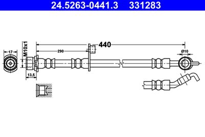 24526304413 ATE Тормозной шланг