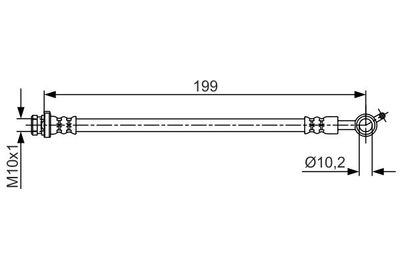 1987481699 BOSCH Тормозной шланг