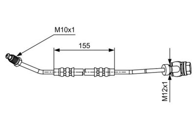 1987481588 BOSCH Тормозной шланг