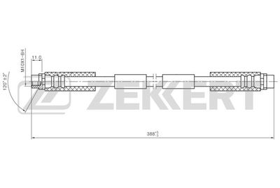 BS9461 ZEKKERT Тормозной шланг