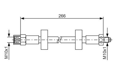 1987476337 BOSCH Тормозной шланг