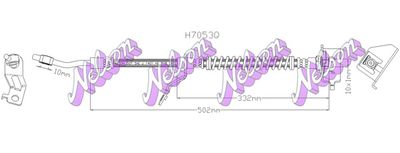 H7053Q KAWE Тормозной шланг