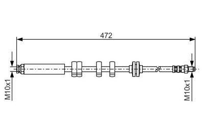 1987476769 BOSCH Тормозной шланг