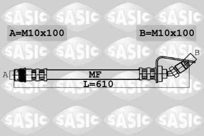 6606075 SASIC Тормозной шланг