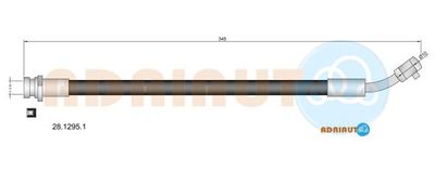 2812951 ADRIAUTO Тормозной шланг