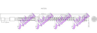 H6526 KAWE Тормозной шланг