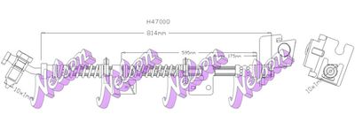 H4700Q KAWE Тормозной шланг