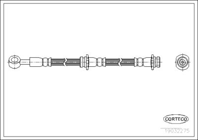 19032275 CORTECO Тормозной шланг
