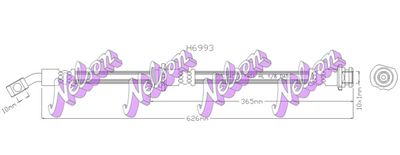 H6993 KAWE Тормозной шланг