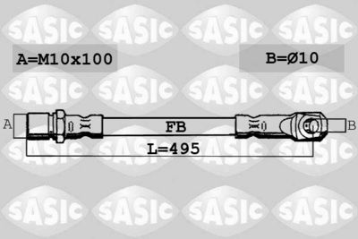 SBH6350 SASIC Тормозной шланг