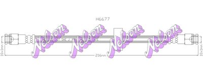 H6677 KAWE Тормозной шланг