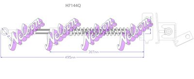 H7144Q KAWE Тормозной шланг