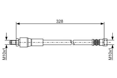 1987481001 BOSCH Тормозной шланг