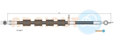 1312421 ADRIAUTO Тормозной шланг