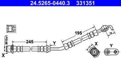 24526504403 ATE Тормозной шланг