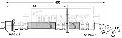 BBH7240 BORG & BECK Тормозной шланг