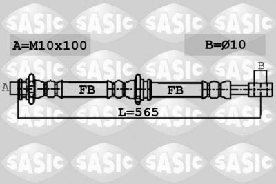 6606157 SASIC Тормозной шланг