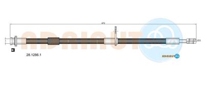 2812861 ADRIAUTO Тормозной шланг