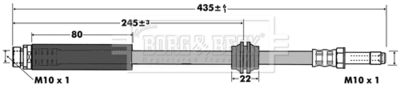 BBH7430 BORG & BECK Тормозной шланг