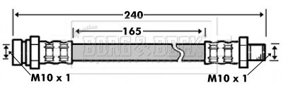 BBH7507 BORG & BECK Тормозной шланг