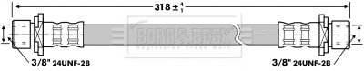BBH6864 BORG & BECK Тормозной шланг