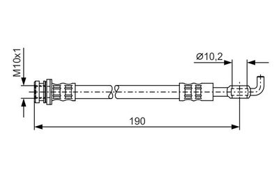 1987476338 BOSCH Тормозной шланг