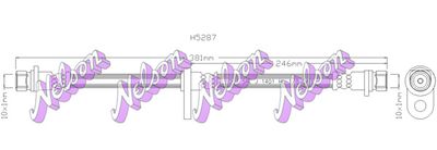 H5287 KAWE Тормозной шланг