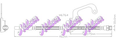 H6764 KAWE Тормозной шланг