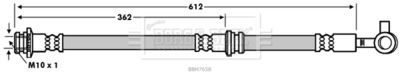 BBH7658 BORG & BECK Тормозной шланг