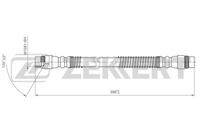 BS9437 ZEKKERT Тормозной шланг