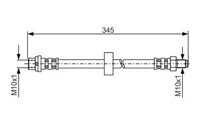 1987481168 BOSCH Тормозной шланг