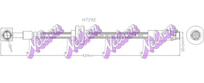 H7192 KAWE Тормозной шланг