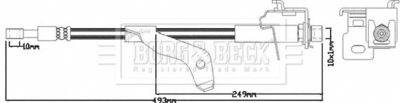 BBH7973 BORG & BECK Тормозной шланг