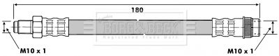 BBH6606 BORG & BECK Тормозной шланг