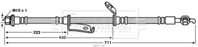 BBH7726 BORG & BECK Тормозной шланг