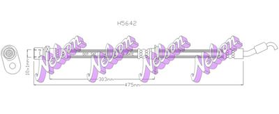 H5642 KAWE Тормозной шланг