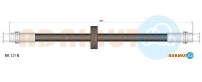 551215 ADRIAUTO Тормозной шланг