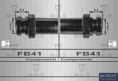 80046 AKRON-MALÒ Тормозной шланг