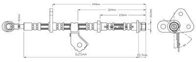 VBJ344 MOTAQUIP Тормозной шланг